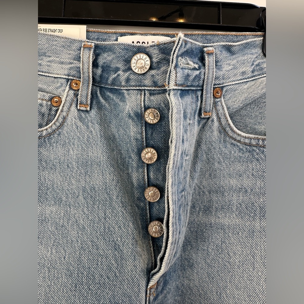 Agolde Riley High Rise Jeans 23 - Picture 4 of 5